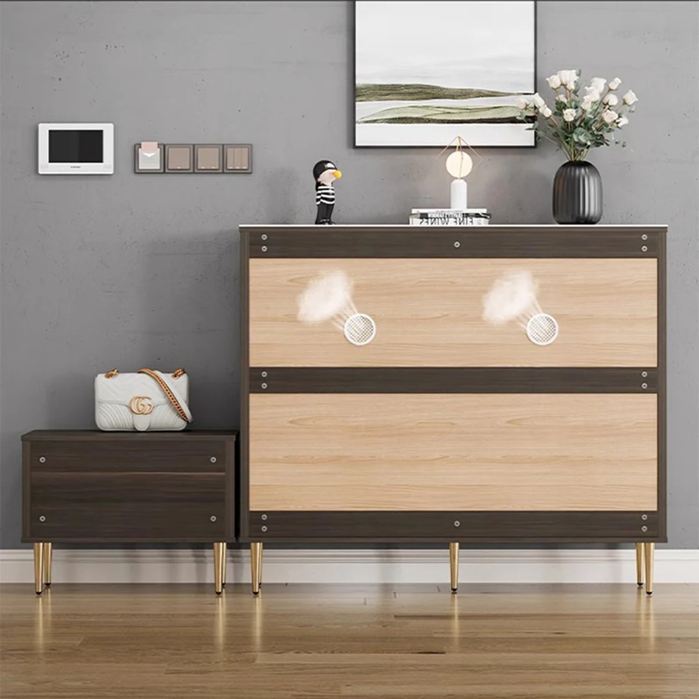 الأدراج البيضاء الجرف رف الأحذية 3 طبقات ضيقة توفير مساحة خزانة خذاء مدخل عمودي قاعة Meuble A Chaussures أثاث المنزل