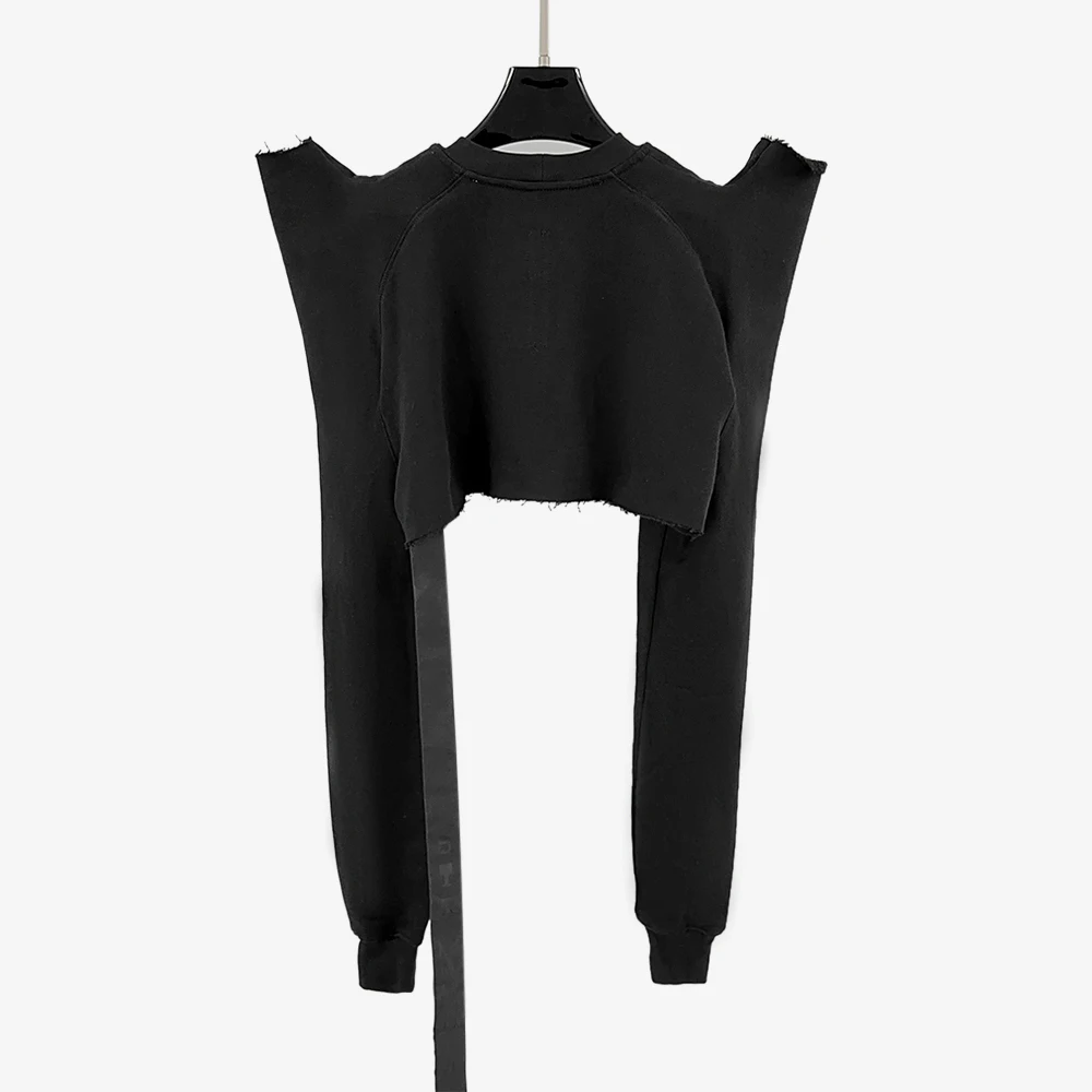 Cotton Women\'s T-shirt Y2k Antler Design Fashion Temperament Commuter Hundred Sleeve Long Sweatshirt Top 2024 Fall New