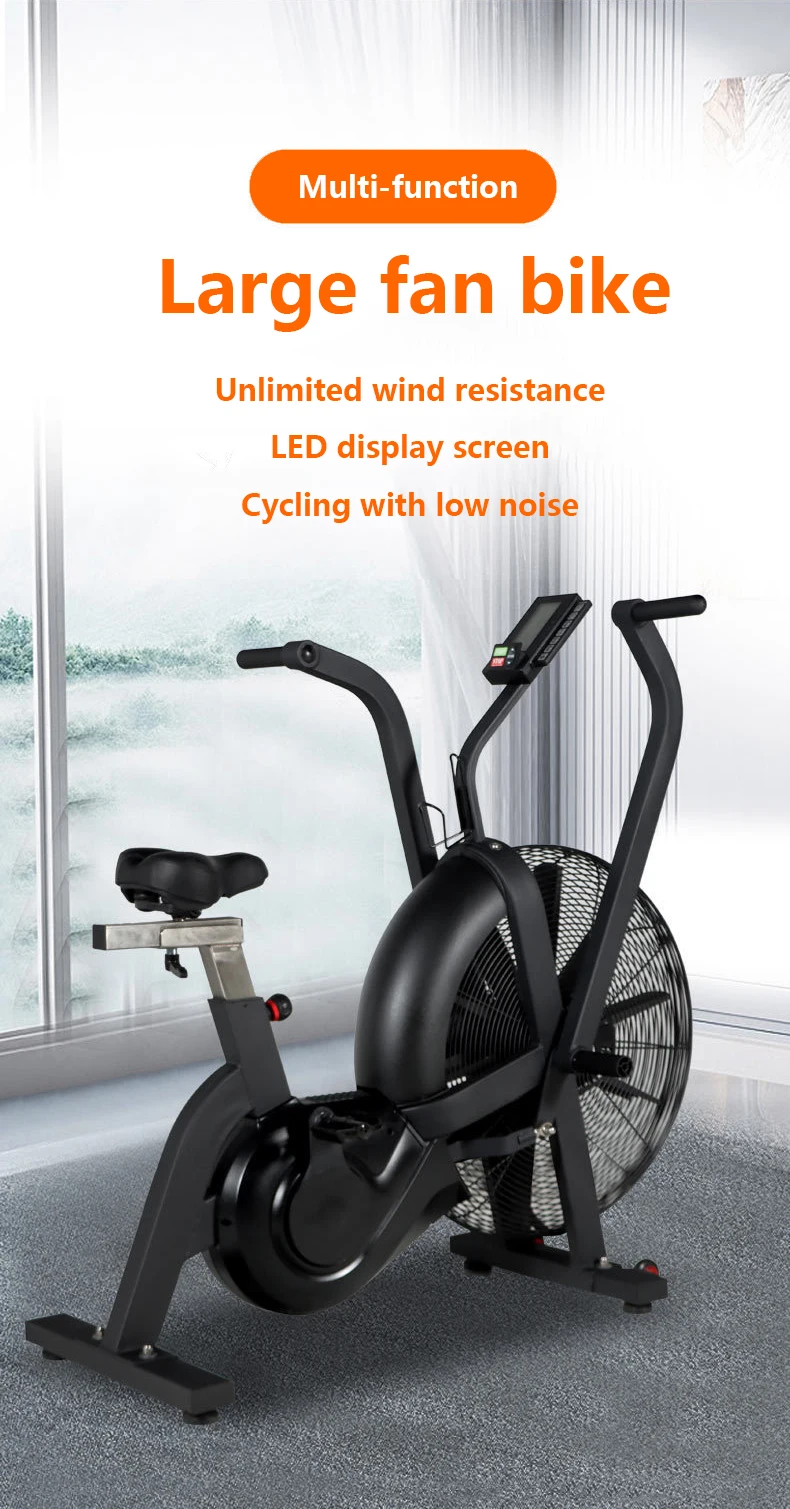 Large fan wind resistance bicycle weight loss commercial aerobic fitness equipment bicycle large upright fan bicycle