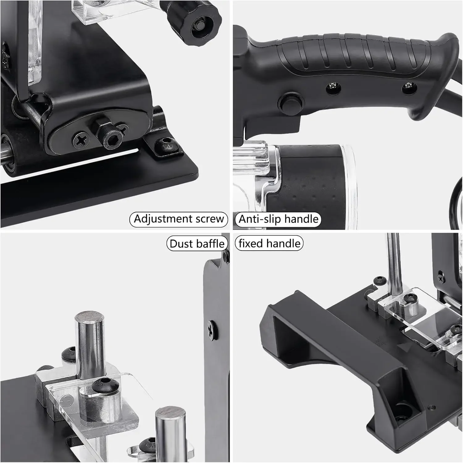 Slotting Guide Locator mortasing Jig 2 in 1 chiusura invisibile Slotting Bracket Locator fresa telaio di posizionamento