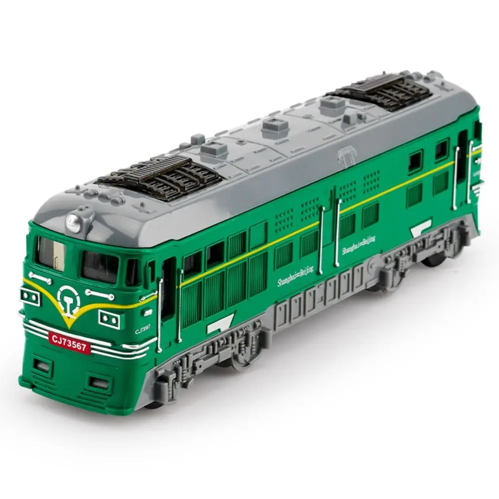 Escala de simulação trem inercial modelo educacional puxar para trás veículo ferroviário brinquedo plástico trem em miniatura carro brinquedos crianças brinquedos