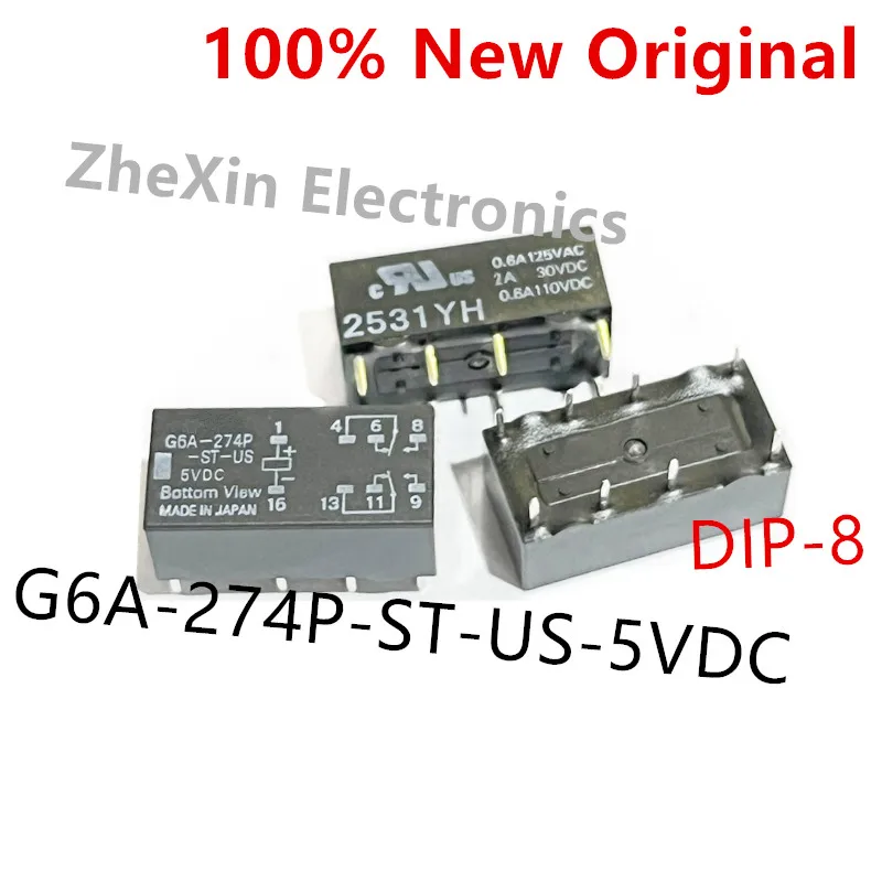 5PCS/Lot   G6A-274P-ST-US-24VDC 、G6A-274P-ST-US-12VDC 、G6A-274P-ST-US-5VDC   New Original Electromagnetic Relay   G6A-274P-ST-US