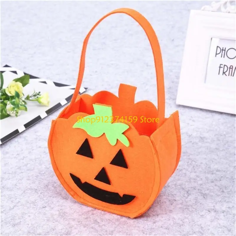 

G5AE Festive Halloween Candy Tote Children's Gift Bag Conveniently Carry Sweet and Small Gifts for Kids