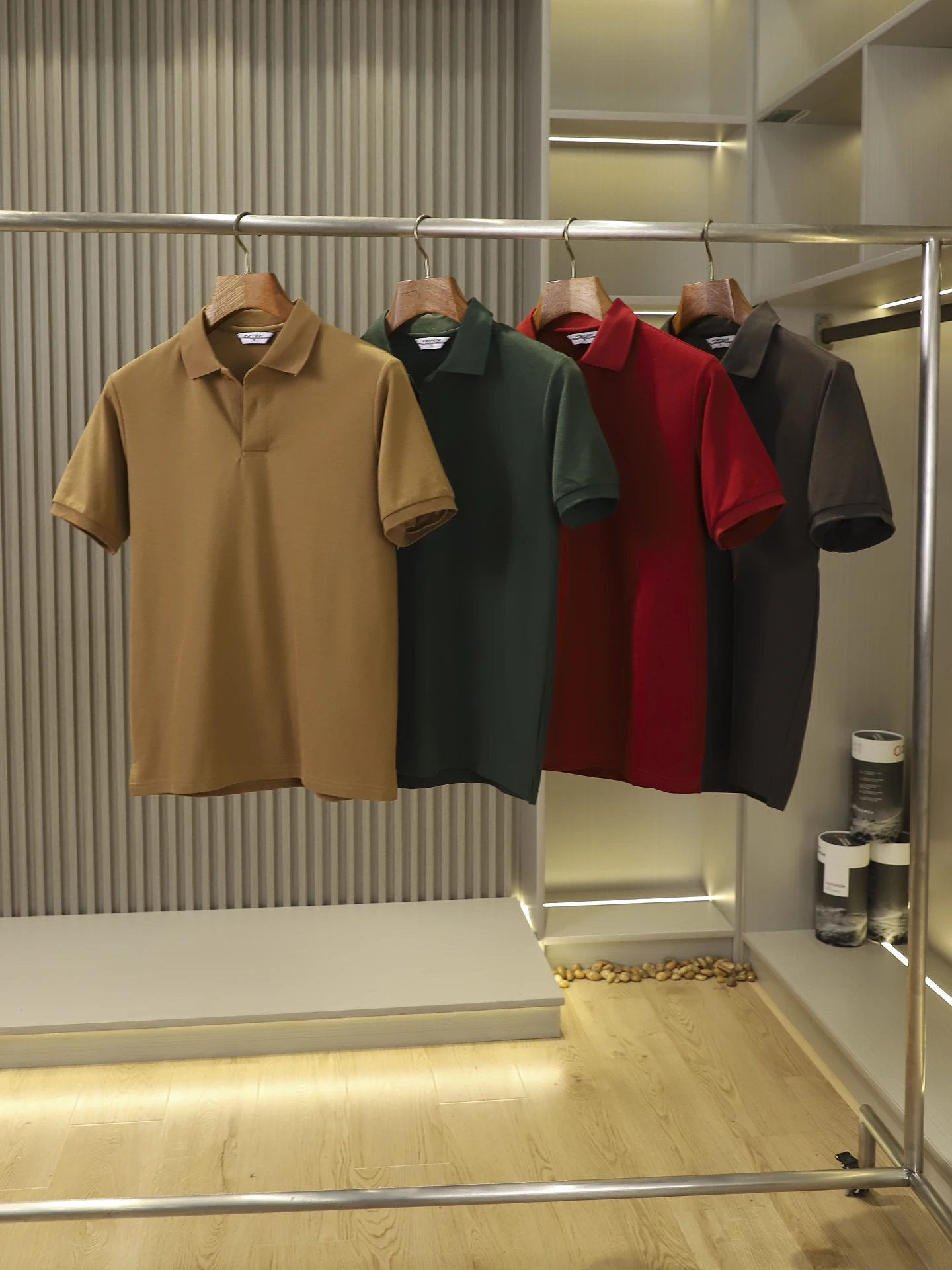 Men's Summer Breathable Pure Color Business Casual Short Sleeve Pique  Shirt Standard Fit Store Exclusive 599