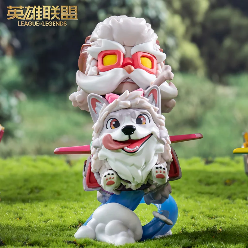 In Stock Genuine Original League of Legends The Daring Bombardier Corki Action Anime Figure Collectible Model Doll Ornament Gift