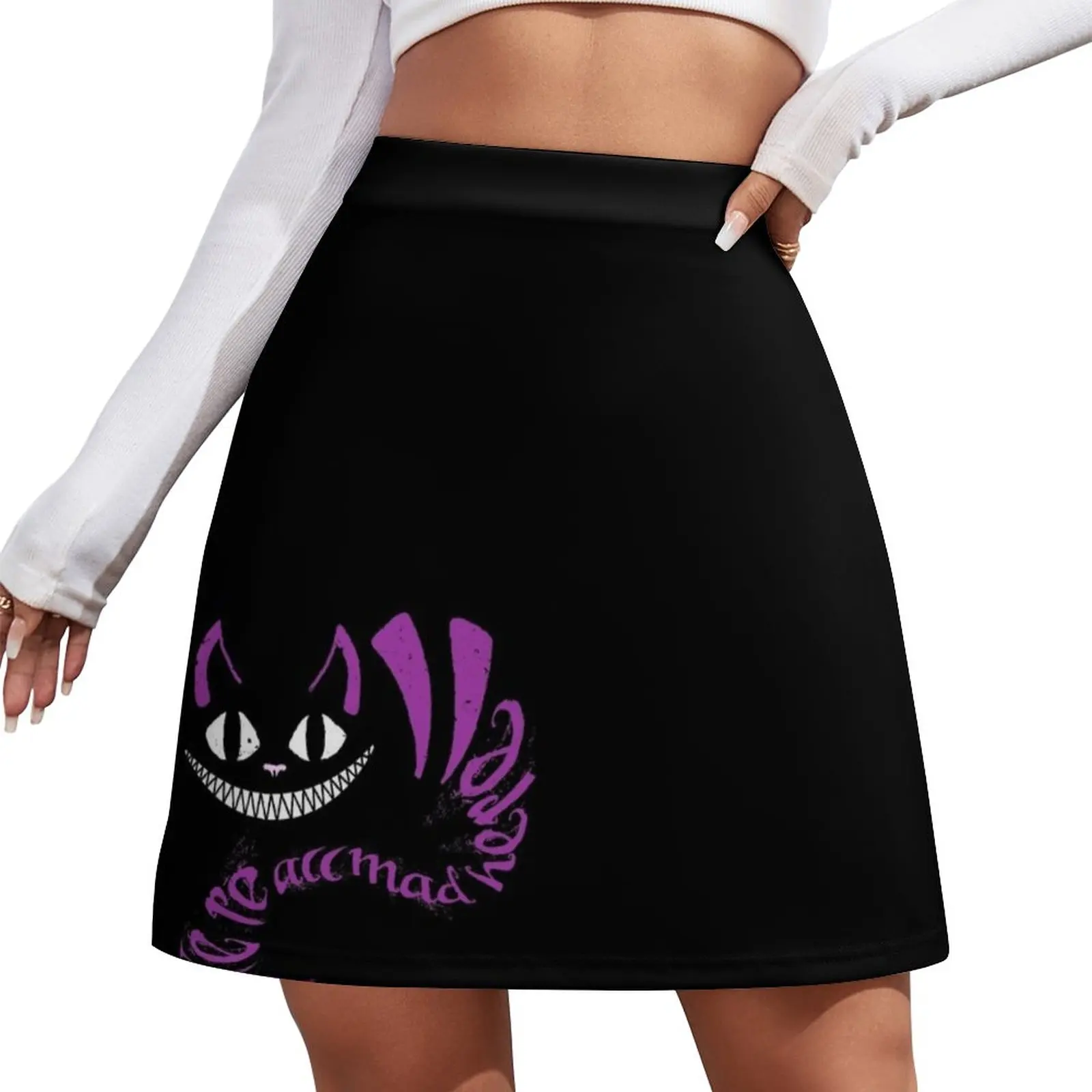 

We're All Mad Here Mini Skirt skirt for women Female dress japanese fashion