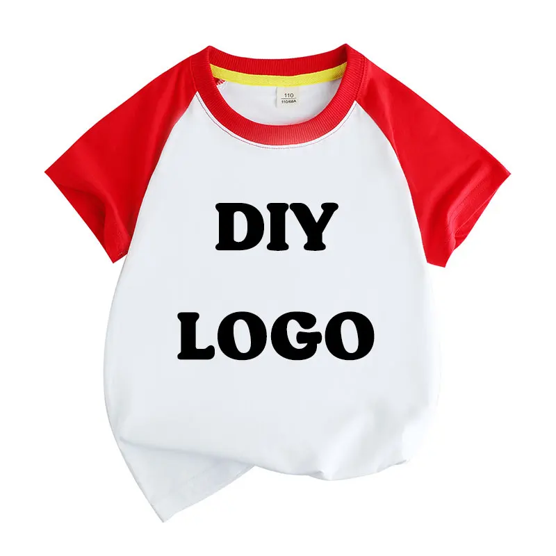 Summer raglan Short-Sleeved O-Neck T Shirt Fashion 3D Printing T-Shirt Custom Your Exclusive Tshirt Diy Children Size Tops Tee