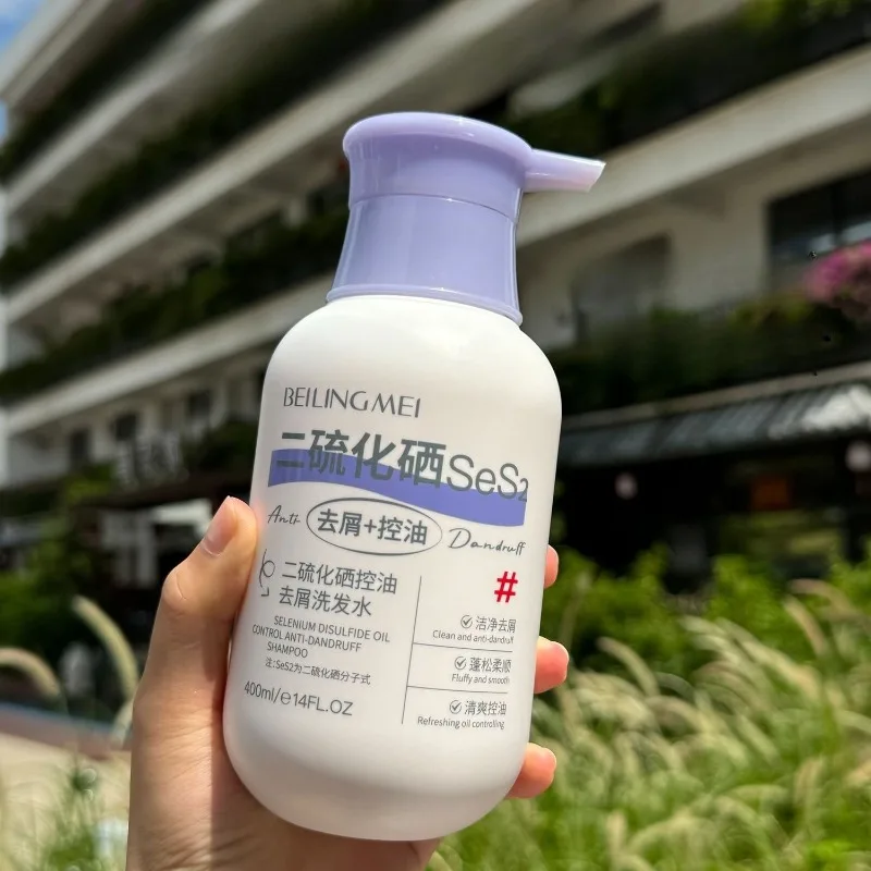400ml Selenium Disulfide Scalp Care Shampoo Oil Control Dandruff Defense Purifying pH-Balanced Gentle Cleansing Voluminous Hair