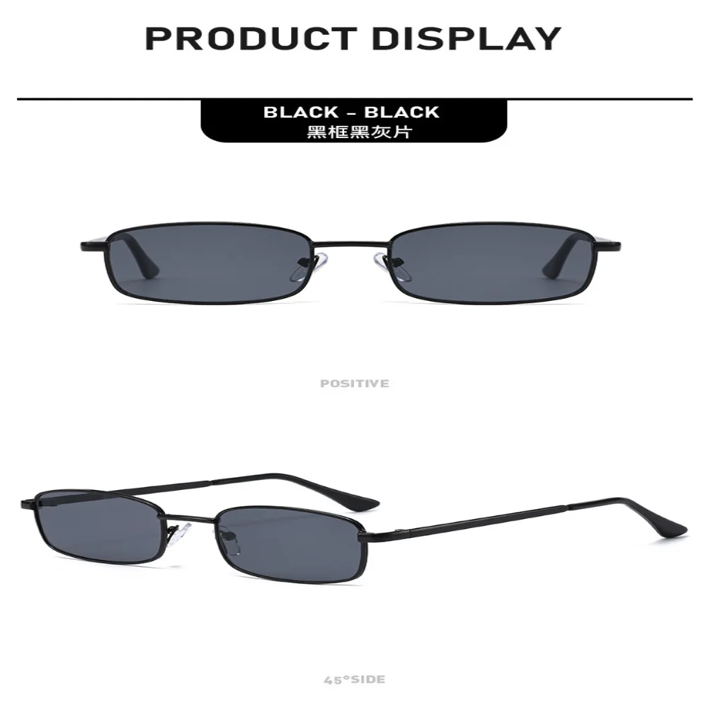 KLASSNUM Neue kleine Metall-Sonnenbrillen für Damen und Herren, trendige Retro-Brillen mit quadratischen und runden Rahmen, UV400-Brillen, Großhandel – Detail 8