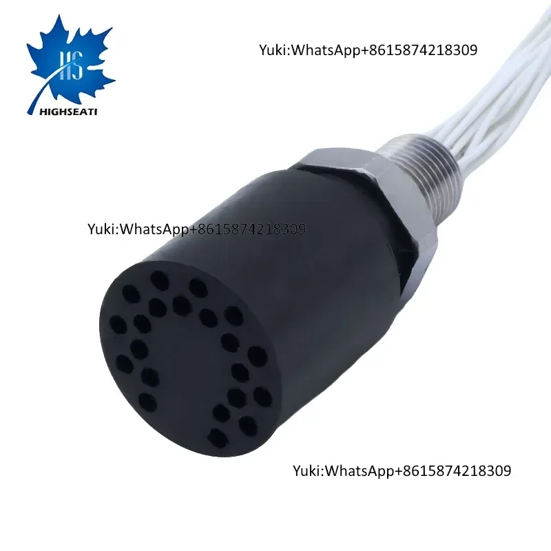 IP68 High Current 12 Pin Gold Plated Male Female Cable Plug Socket Deep Sea Subsea Power Connector
