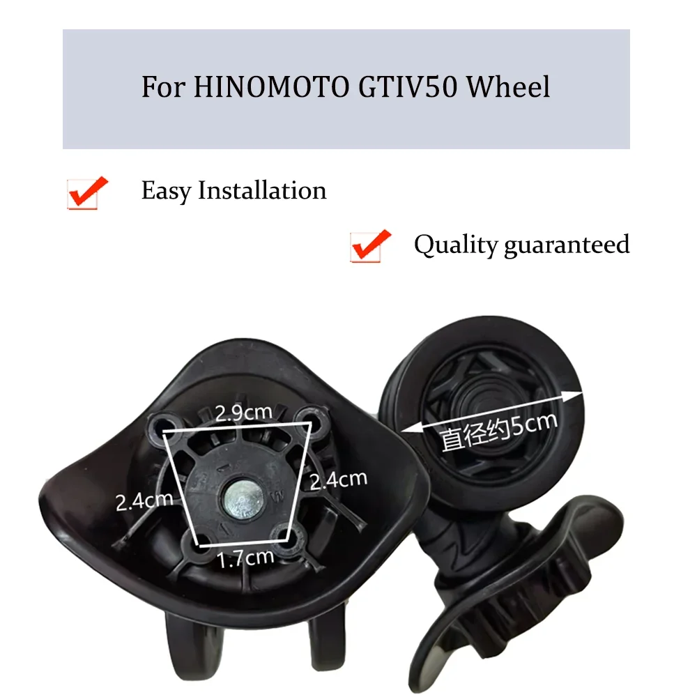 

For HINOMOTO GTIV50 Nylon Luggage Wheel Trolley Case Wheel Pulley Sliding Casters Universal Wheel Slient Wear-resistant Repair