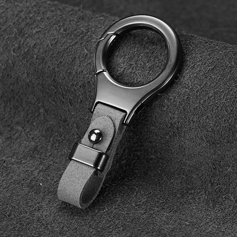 1 Stück Minimalistischer Wildleder-Schlüsselanhänger Kreativer Modischer Autoschlüsselring für Männer Frauen Paare Perfektes Geschenk – Detail 9