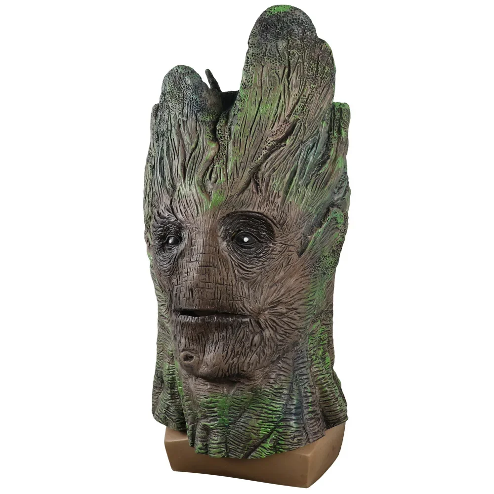 Tree Man Latex Mask Halloween Superhero Groot Cosplay Helmet Full Face Masks Headgear Party Decoration Costume Props