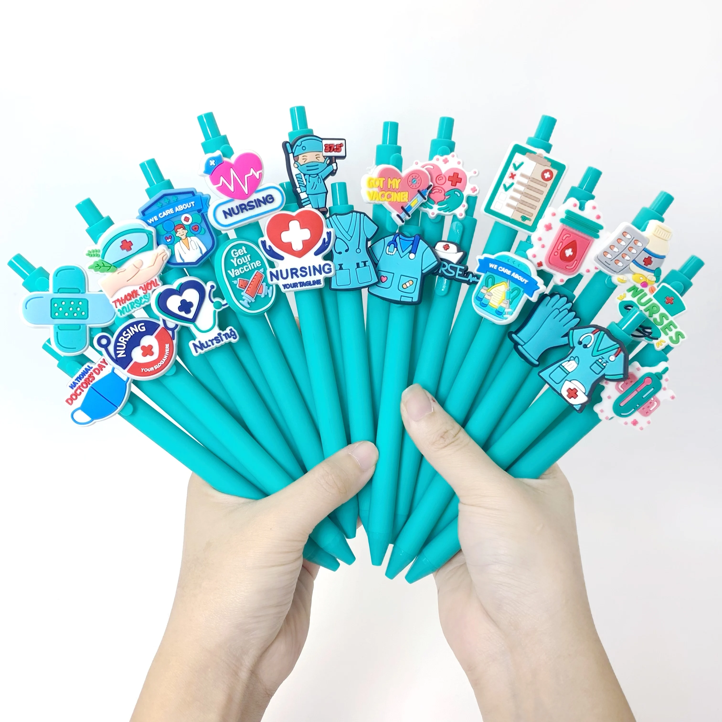 

15/25 pieces School Season Medical Design Shaped Stickers for Ballpoint Pens - Suitable for 30 occasions and festivals