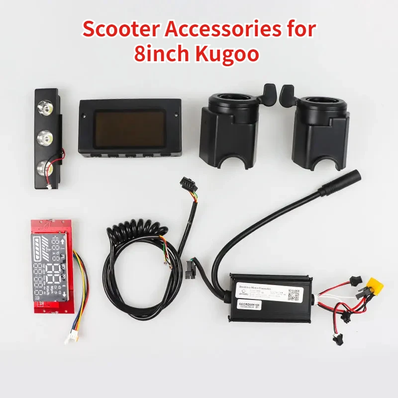 Electric Scooter Controller Kit for 8 Inch KUGOO Electric Scooter Accessories Metal Display Panel Motherboard Dashboard