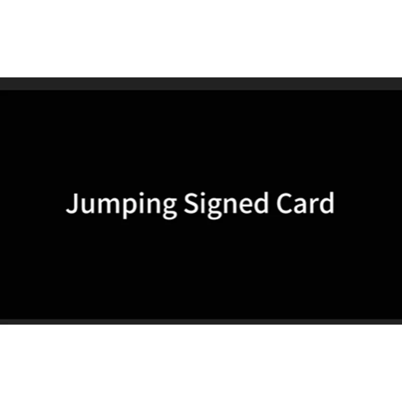 

Карты с подписью прыжков Волшебные трюки Визуальный и потрясающий эффект карт Игры для вечеринок Волшебник Уличная магия Магическая колода с крупным планом