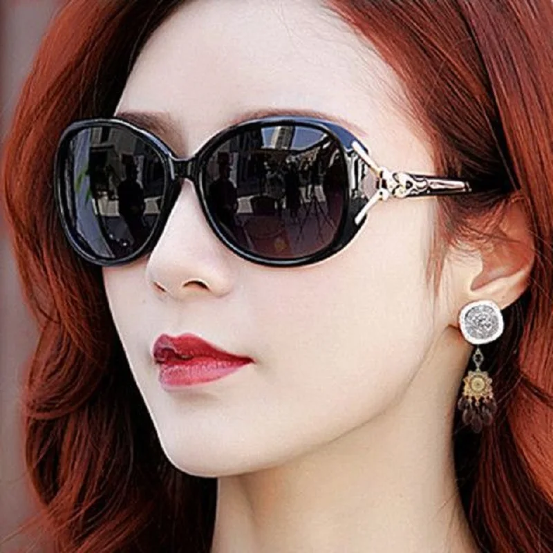 New Women's Sunglasses Gradient  UV Blocking Textured Sun Glasses Fashion Luxury Vintage Outdoor Large Frame Shades Goggles