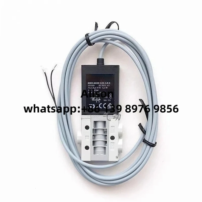 

Solenoid valve 525149 MHE3-MS1H-3/2G-1/8-K 196130 MHE2-M1H-3/2G-M7 525147 MHE3-MS1H-3/2G-1/8 196134 MHE2-M1H-3/2G-QS-4