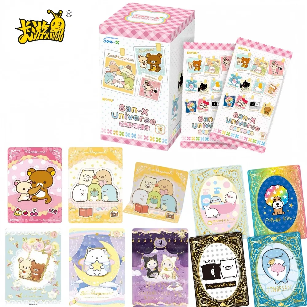 kayou-san-xuniverse-sumikko-gurashi-rilakkuma-classic-collectible-trading-cards-cute-cartoon-collectible-cards-gifts-for-friends