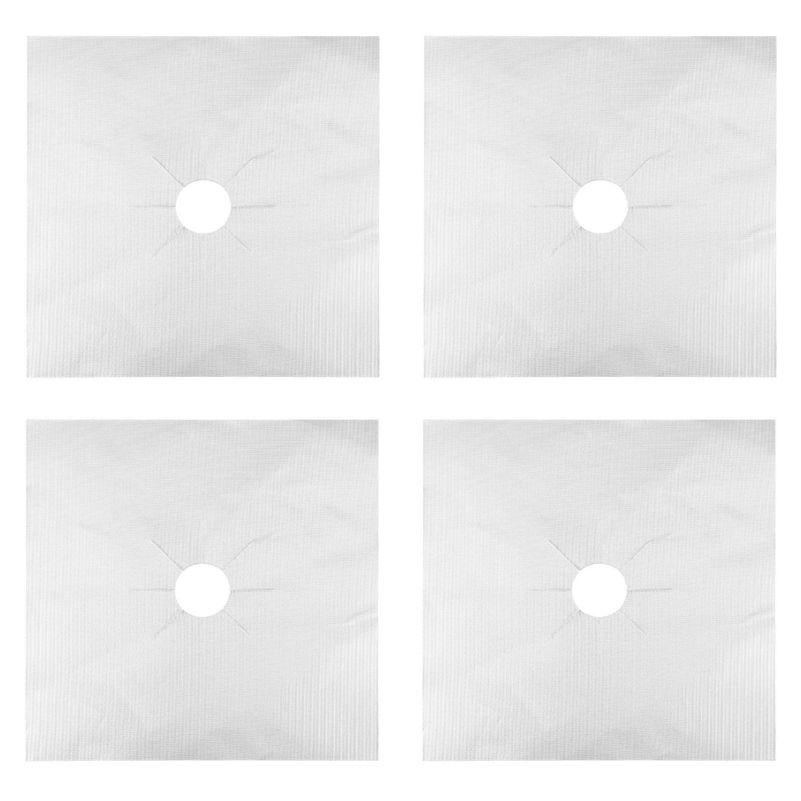 

4 Pcs Gas Stove Protection Mat Burner Covers Liners Heat Resistant Fiberglass Top for Burners