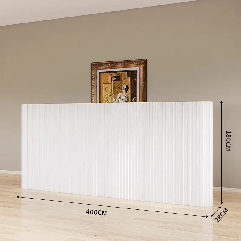 easy storage office false wall background Paper screen partition folding baffle wall simple self-loading push-pull telescopic