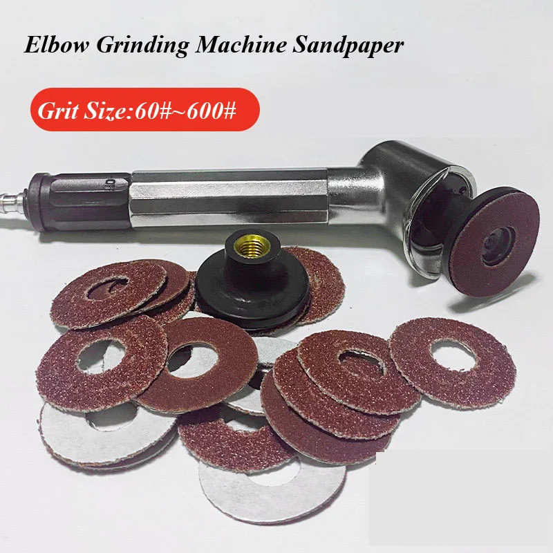 

150pcs D30mm sandpaper disc for 45/90 degree elbow grinding machine Adhesive backed round sand sheet self-adhesive grit#60~#600