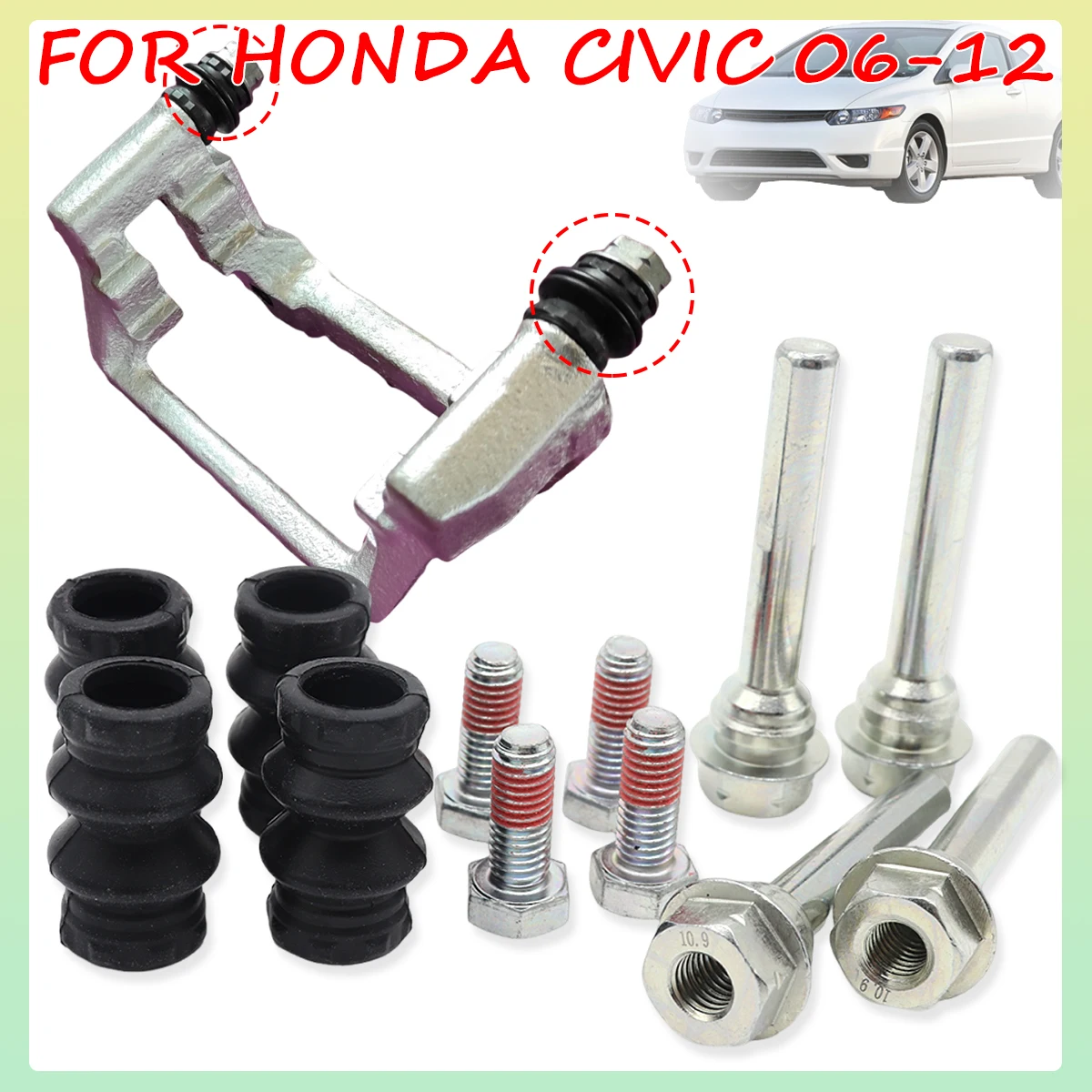 

Rear Left Right Brake Caliper Cylinder Slider Guide Pin For Disc Housing Bolts Bushing Boot Seal Kit For HONDA CIVIC 2006-2012