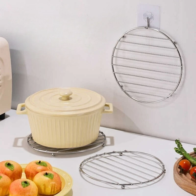 

Thick Stainless Steel Pot Mat Insulation Rack for Kitchen Multi-function for Household Kitchens Multi-function Drain Racks