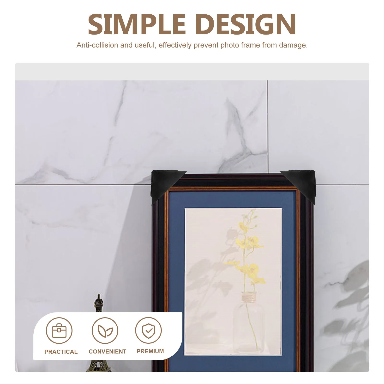 50개 코너 보호대 플라스틱 엣지 프로텍터 사진 프레임 보호 포장 충돌 방지 사진 프레임 엣지 가드