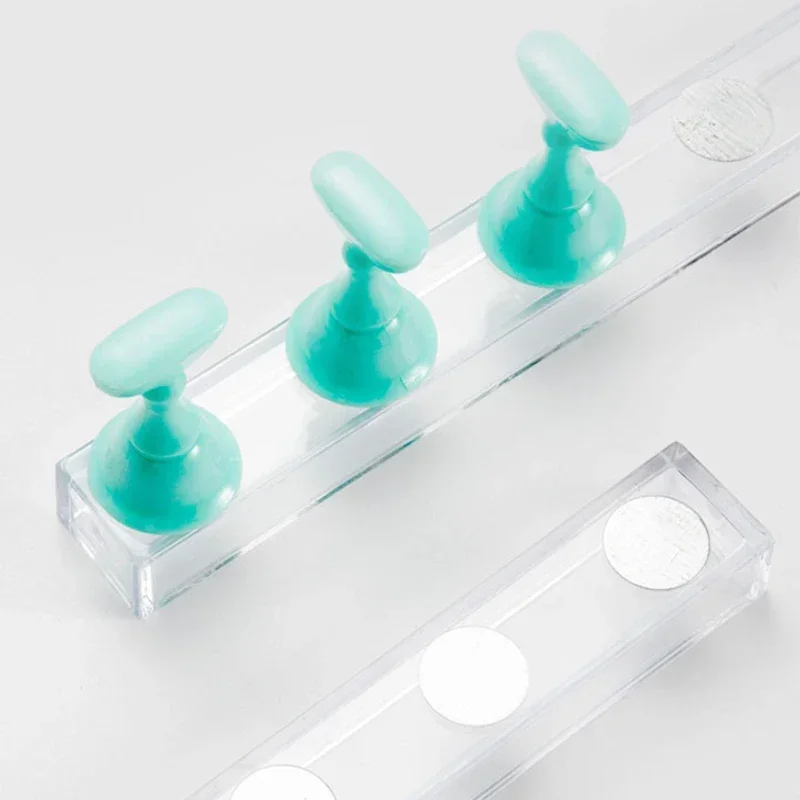 

Красочный дисплей для ногтей, пластиковая подставка для ногтей, держатель для наконечников, магнитная доска для тренировки ногтей для начинающих, маникюрный салон