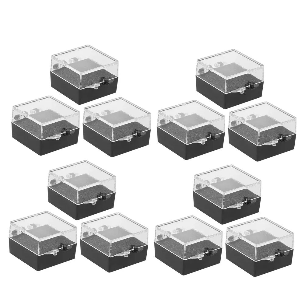 

Набор из 15 пустых коробок-витрин для бейджей, именных бирок, ID-карт, значков, портативный футляр для хранения, упаковка для ювелирных изделий