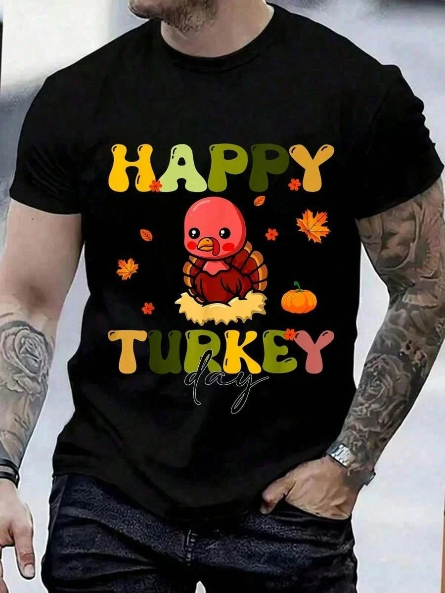 Cotton Costume T-Shirt Street Hip-Hop Style Men's T-Shirt Vintage Shirts Graphic Tees Band T Shirts Printed Men's T-Shirt Short