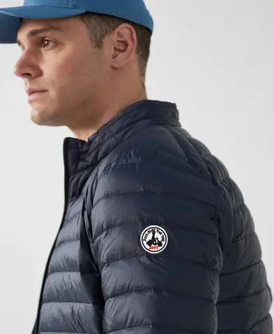 Spring Autumn Men Women Long sleeves Embroidery logo Zipper Front Going Out Light Thin Hooded Down Jacket Warm And Windproof