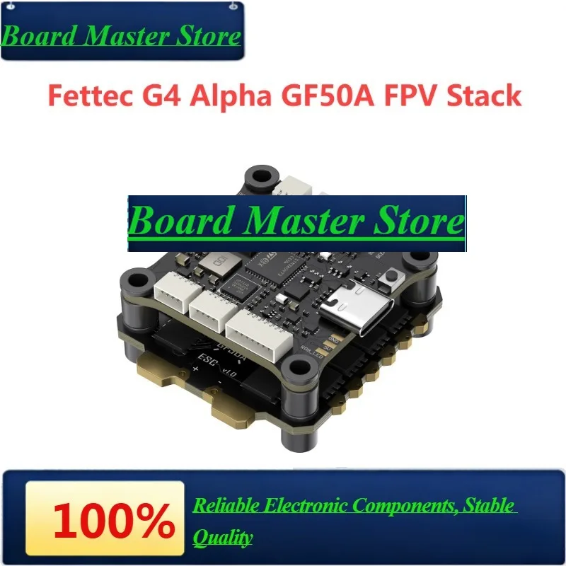 BaMasGEPRC Fettec G4 Alpha GF50A FPV Stack G473 Flight Controller FETTEC S2M Dshot2400 GF50A 4IN1 ESC For FPV Freestyle Drone Mo