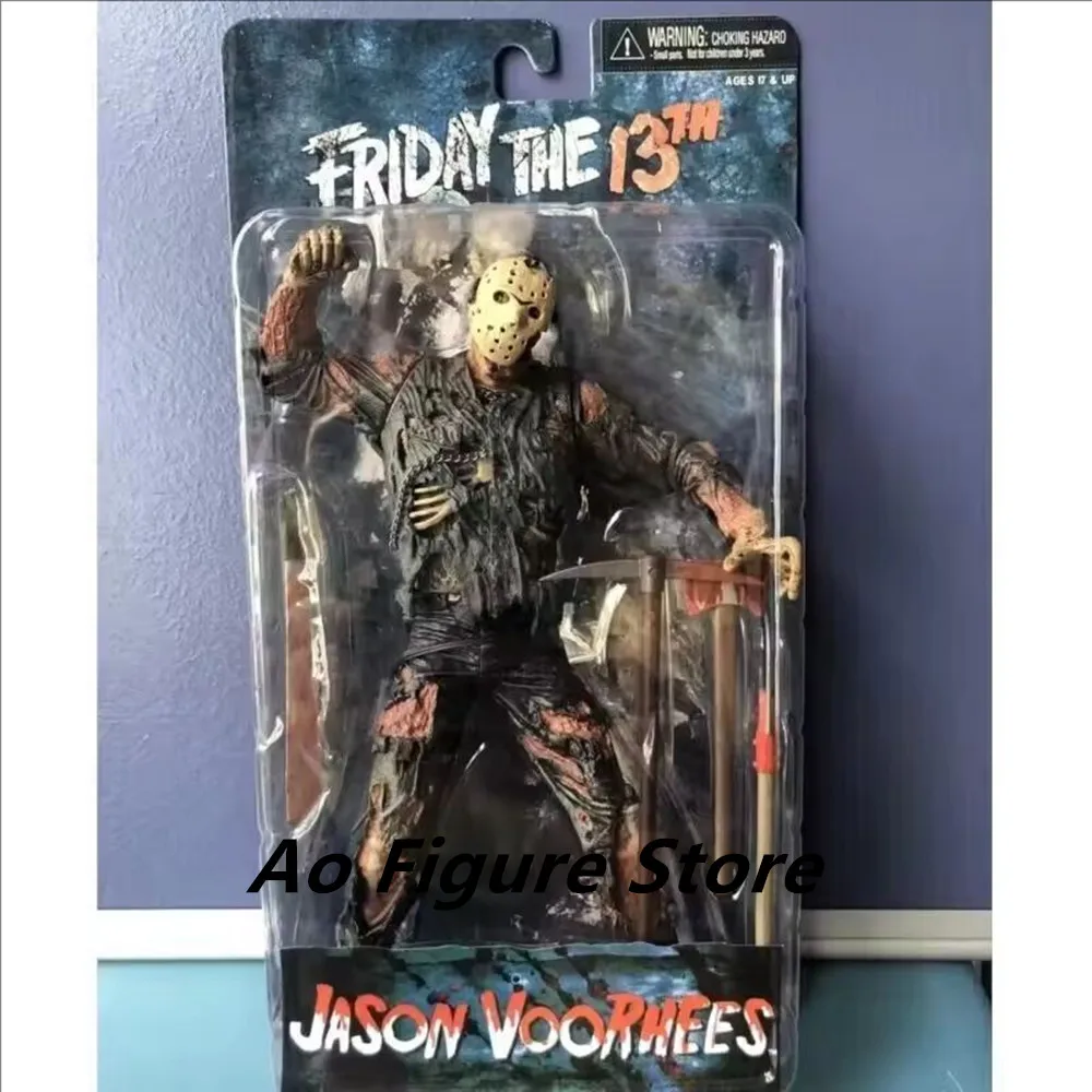

NECA Friday The 13th Figure Jason Voorhees Blood Action Figure 2009 Vesion Collectible Model Toys Christmas Halloween Gifts