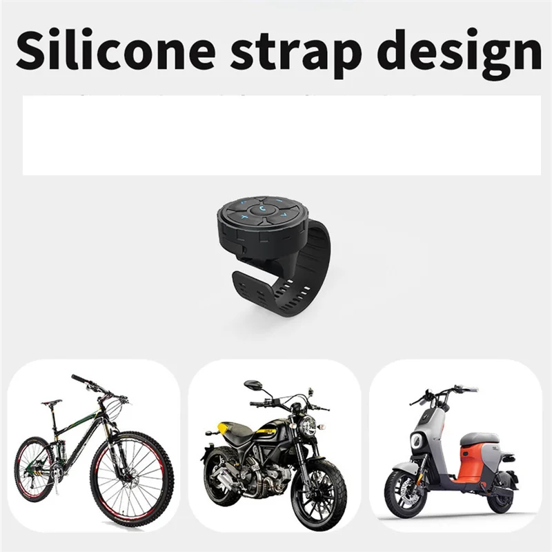 Robot Wireless Bluetooth Remote Button Universal Motorcycle/Bike Handlebar Media Controller Car Steering Wheel Control