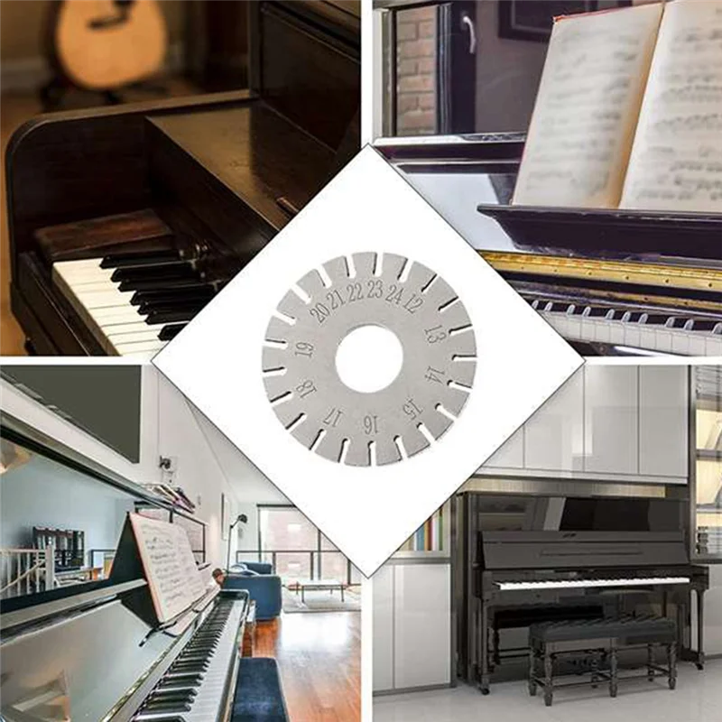 AS98-1 peça medidor de fio de piano medidor de corda régua de corda de piano afinador de piano fio de música medidor de corda ferramenta de afinação