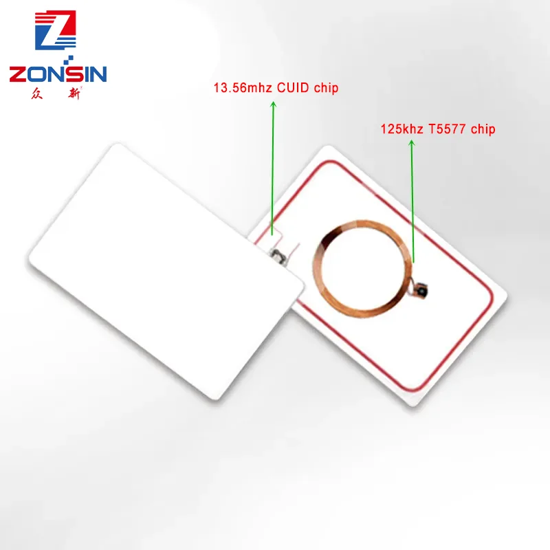 Imagem -06 - Chip Inteligente Rfid Regravável Chave Clone Nfc Iso14443 Token de Cópia ic Gen2 Crachá da Copiadora Cuid T5577 1356 Mhz 125khz Pcs