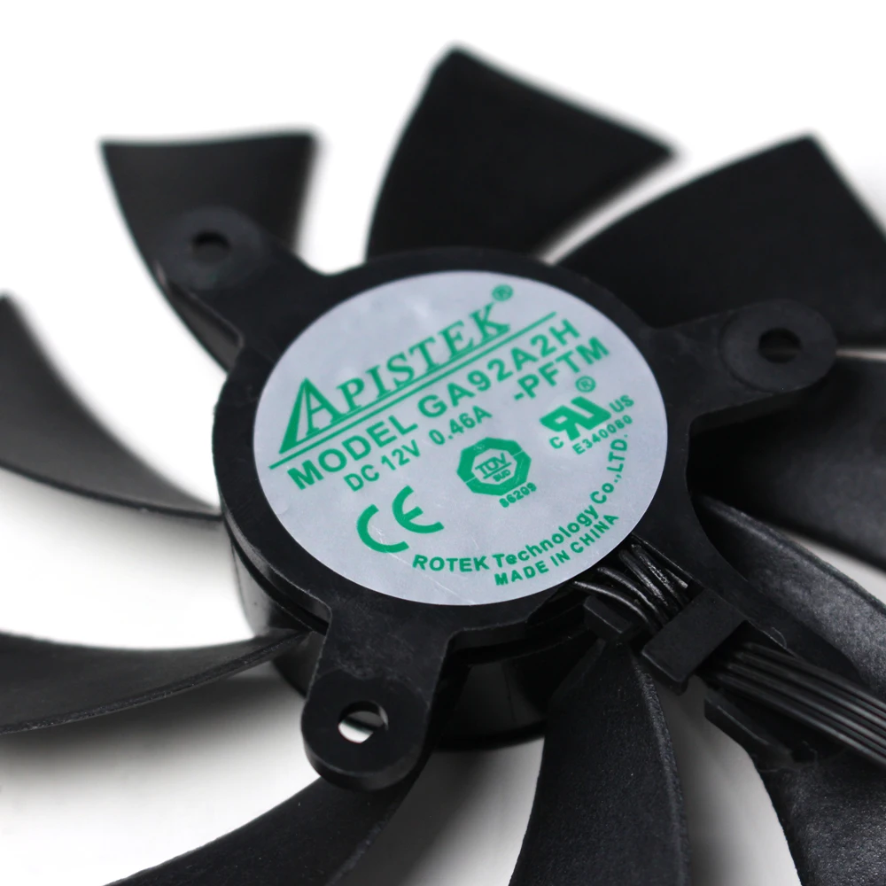 GA92A2H-PFTM Ventola di raffreddamento della scheda grafica a 4 pin 87mm 12V 0,35A per ZOTAC RTX 2060 2060S 2070S GTX 1660S 1600TI AMP Ventola di raffreddamento