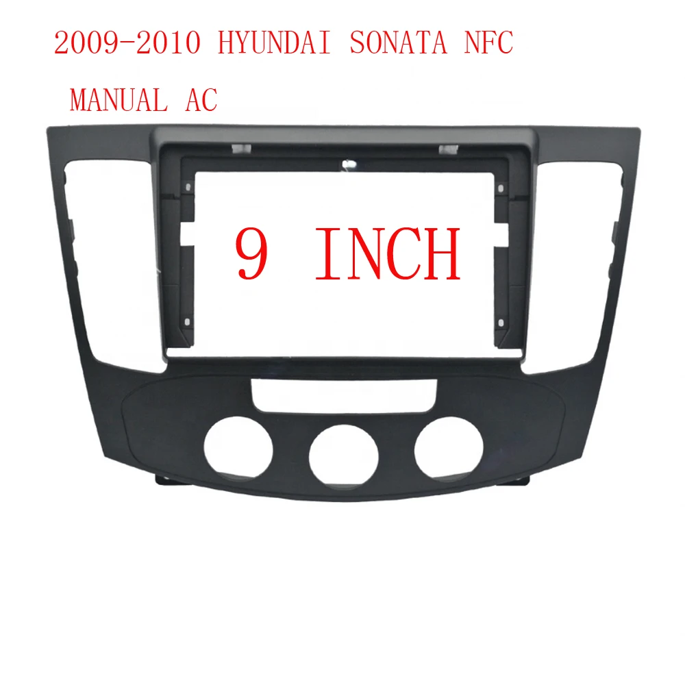 Car Radio Frame Kit For HYUNDAI SONATA NF 2008 2009 2010 Auto Stereo Center Console Holder Facia Trim Bezel Faceplate