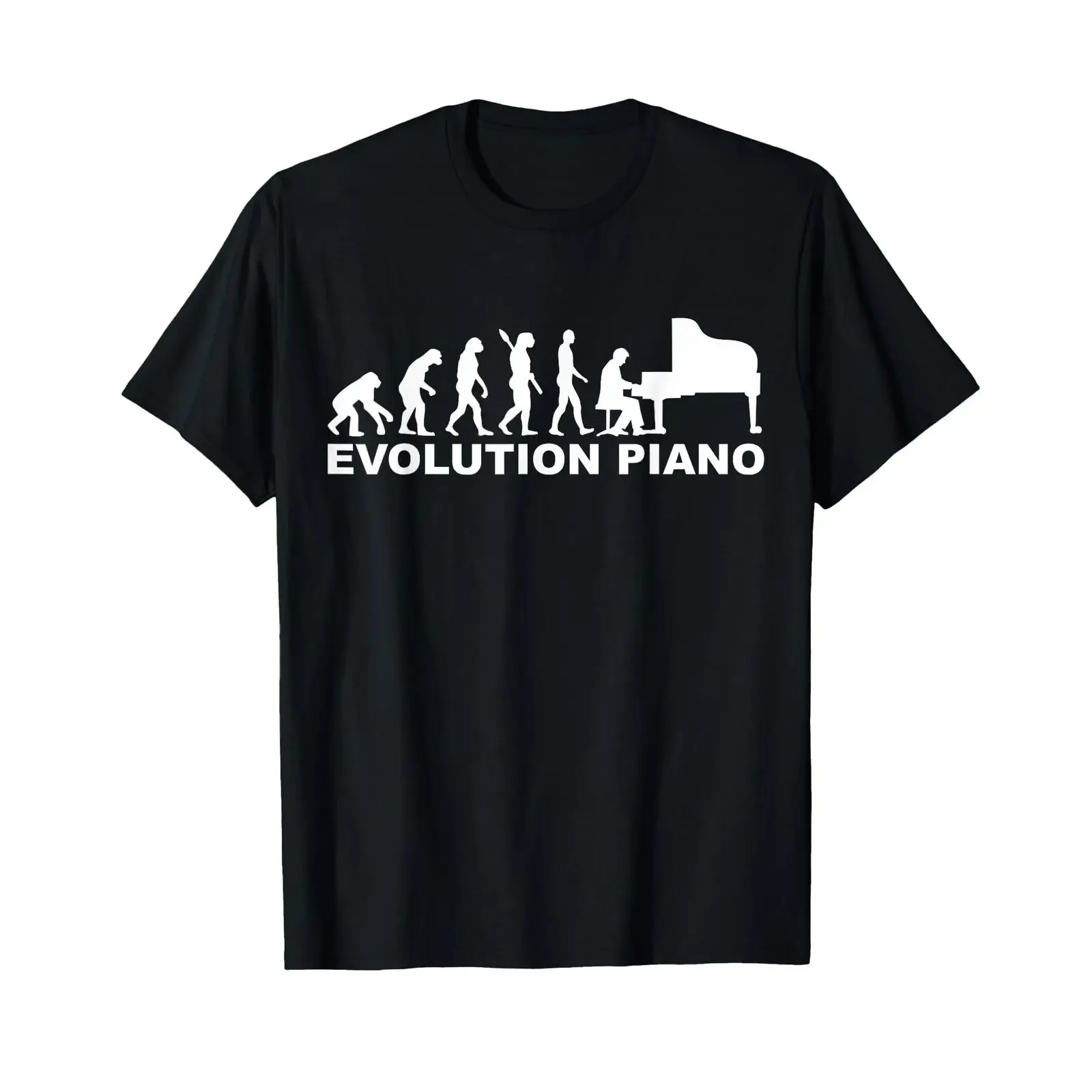 Evolution Piano T Shirt vintage Washed Comfortable Breathable Soft designer clothes Unisex homme Top For Everyday Wear graphic