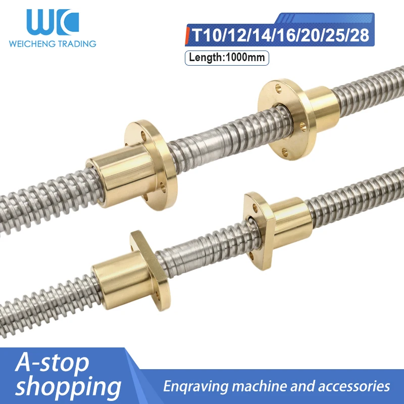 T10 T12 T14 T16 T20 T25 Left and Right Hand Screw Trapezoidal Screw Authentic T-shaped Screw Left And Right Rotating Copper Nut