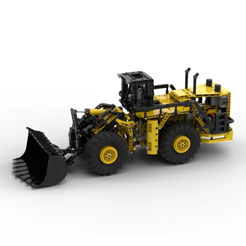 Modelo de carro de cidade moc, tijolos de construção, carregadeira pneumática, tecnologia modular, presentes de feriado para crianças, brinquedos de montagem