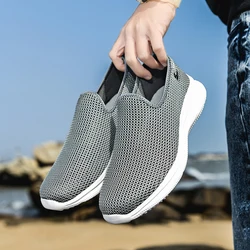 MAEDEF Sneakers Men Summer Casual Shoe Men Mesh Breathable Outdoor Non Slip Sports Shoes Slip on Loafers for Men Pius Size 35-46