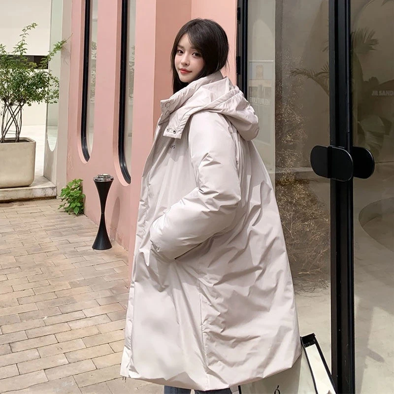 2024 New Winter Women Parkas Coat Thick Warm Mid-length Cotton-padded Jacket Women's Winter Korean Sports Style Jackets Outwear