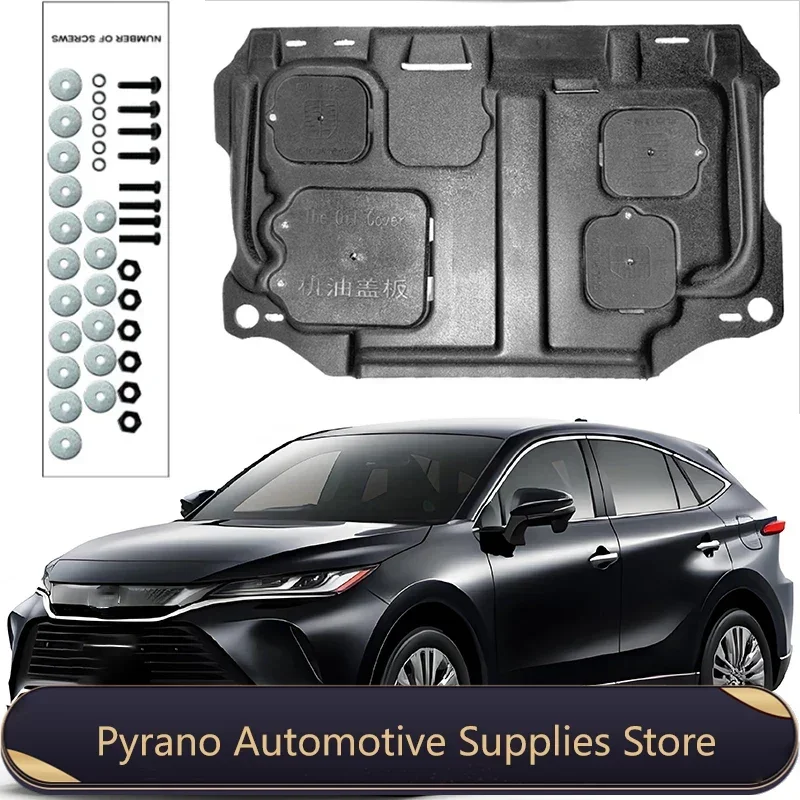 

Under Engine Guard Splash Shield Mud Fender Cover Plate Fender Mudguard Protector For Toyota HARRIER 2022-2023 2.0L Car Black
