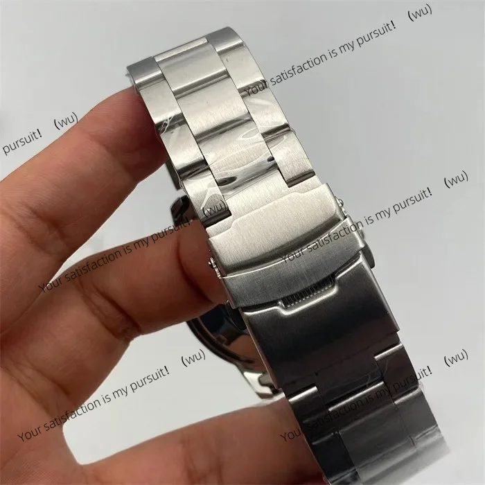FOR Sports case 46941 46943 all steel case coated glass 43mm large dial