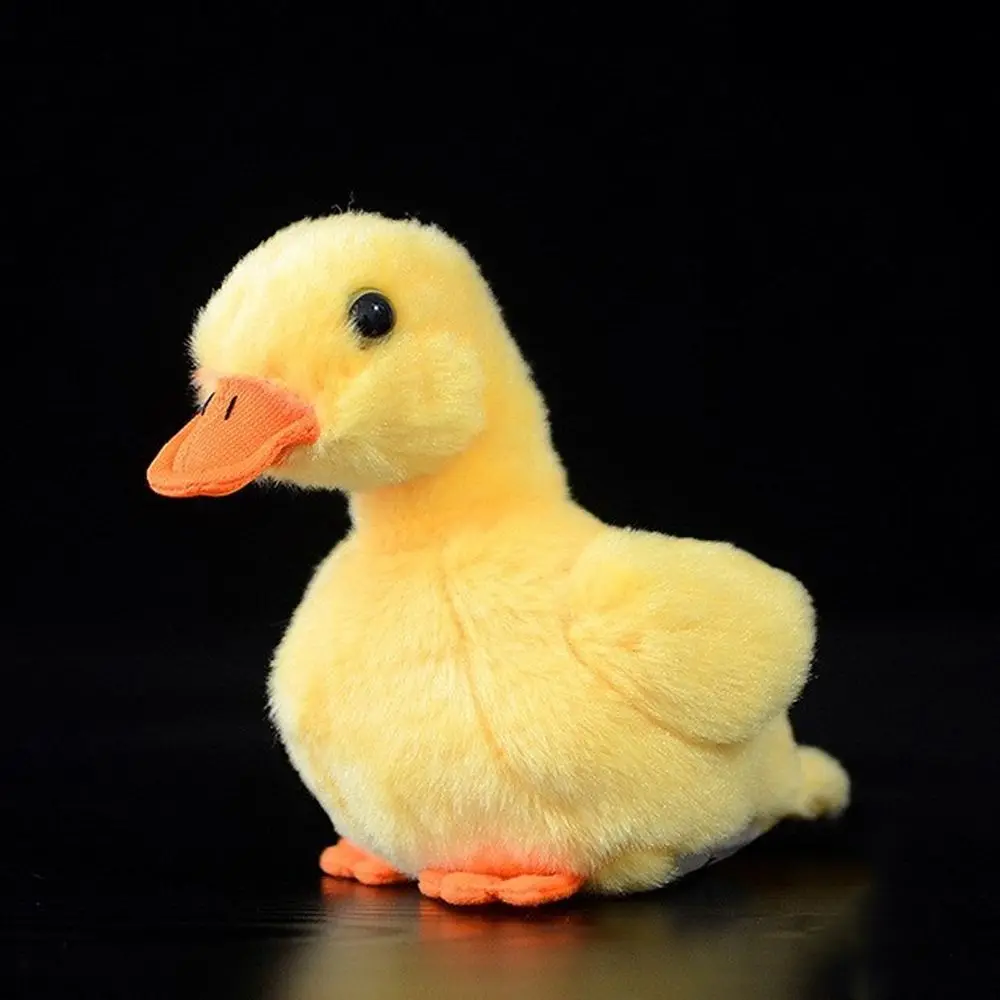 Lifelike Duck Doll Yellow Duck Plush Toy Artificial Animal Plush Toy Gift 14cm Collection Toy Simulation Chick Doll