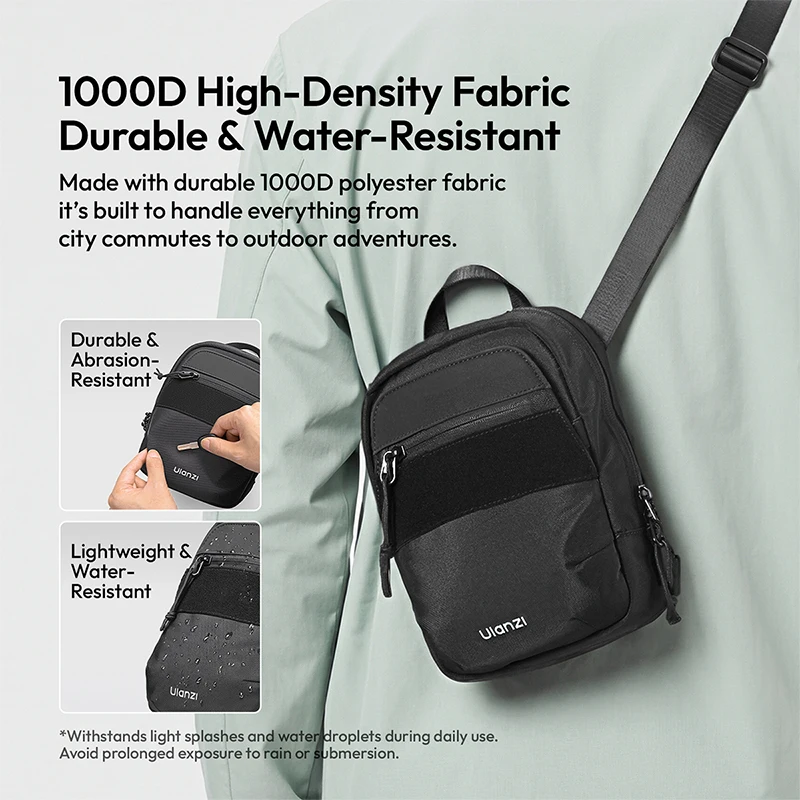 Ulanzi CB05 3L Mini Creator Crossbody Bag Shoulder Bag for Phone DSLR Lens Video Light Action Camera Waterproof Photography Bag