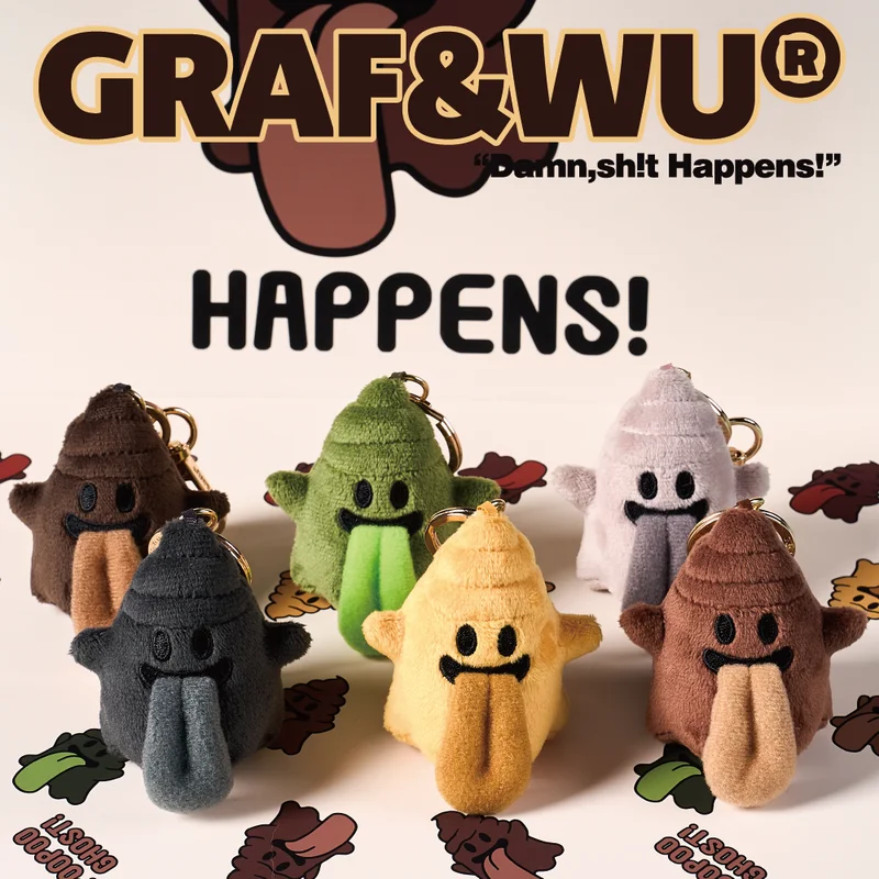 

Graf Cartoon 5cm Halloween Pendant Keychain Card Elf Ghost Christmas Cute Ghost Fun Trend Doll Keychain Pendant Birthday Gift